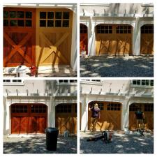 Garage Doors Cleaned and Stained in Tuxedo Park, NY